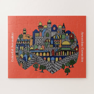 Farbiges Jerusalem Puzzle