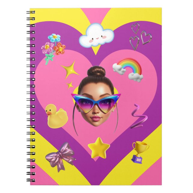 Farbiges Journal-Notebook Notizblock (Vorderseite)