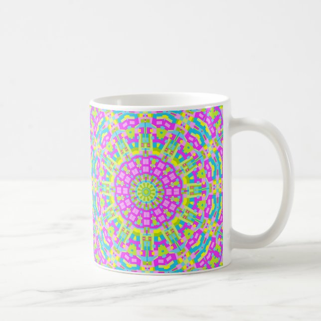 Farbiges Kaleidoskop 01 Tasse (Rechts)