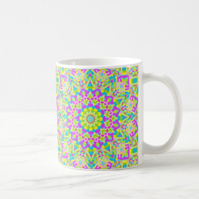 Farbiges Kaleidoskop 02 Tasse (Rechts)