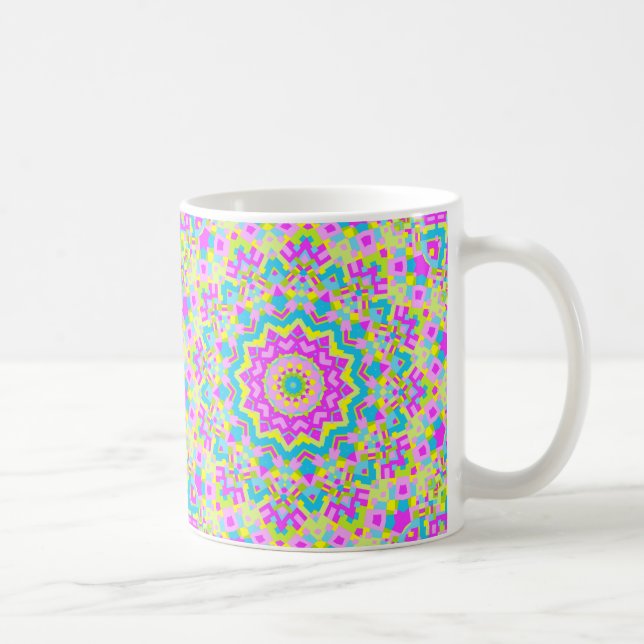 Farbiges Kaleidoskop 04 Tasse (Rechts)