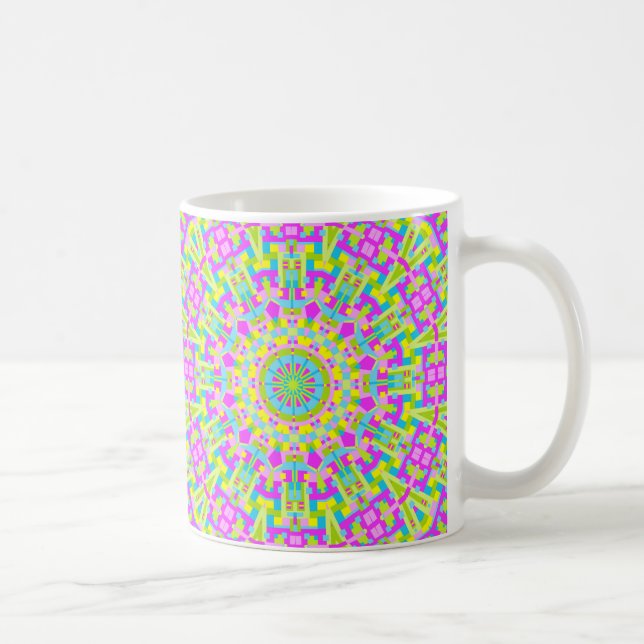 Farbiges Kaleidoskop 05 Tasse (Rechts)