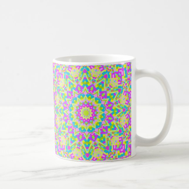 Farbiges Kaleidoskop 07 Tasse (Rechts)