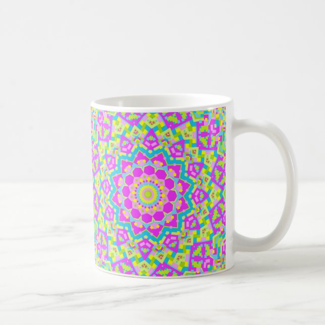Farbiges Kaleidoskop 09 Tasse (Rechts)