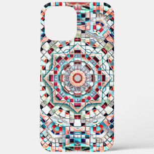 Farbiges Kaleidoskop von Fliesen mit grober Textur Case-Mate iPhone Hülle