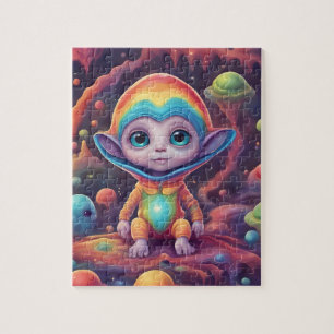 Farbiges kleines Niedliches ET Puzzle
