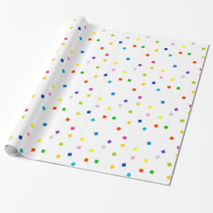 Farbiges Konfetti-Papier Geschenkpapier