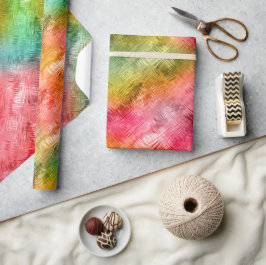 Farbiges Kristallglas-Muster Geschenkpapier
