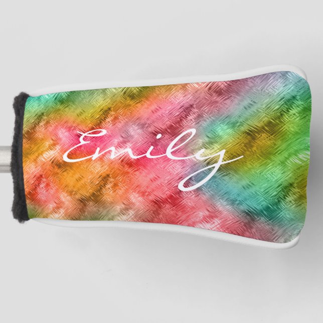 Farbiges Kristallglas-Muster Golf Headcover (Vorderseite)