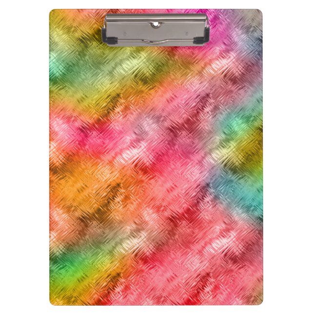 Farbiges Kristallglas-Muster Klemmbrett (Vorderseite)
