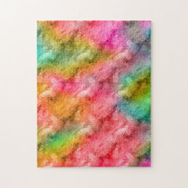 Farbiges Kristallglas-Muster Puzzle