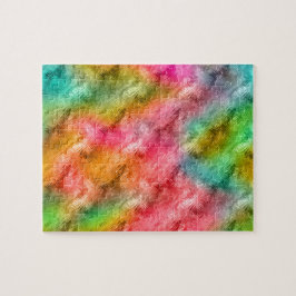 Farbiges Kristallglas-Muster Puzzle