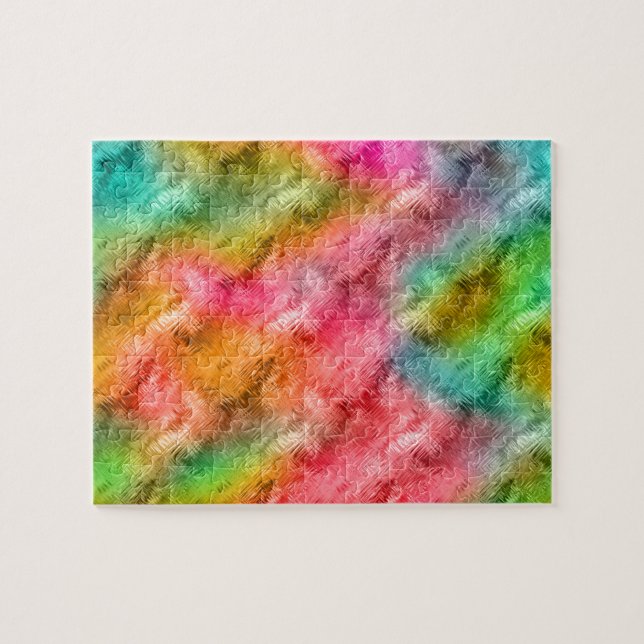 Farbiges Kristallglas-Muster Puzzle (Horizontal)