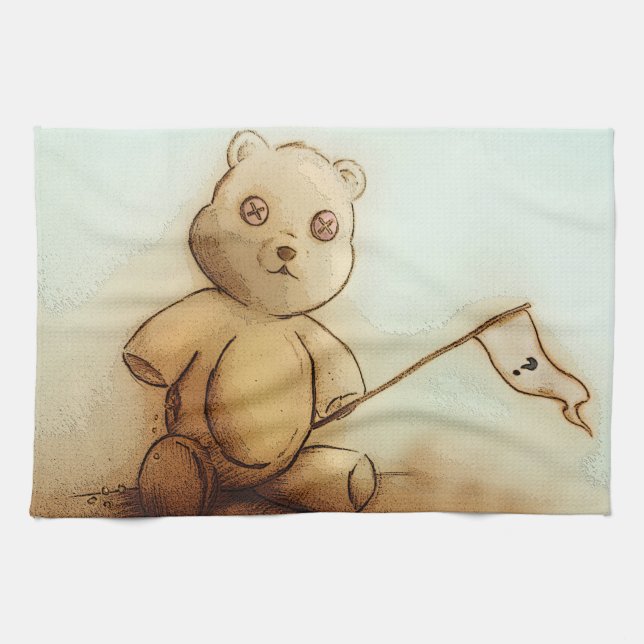 Farbiges Küchentuch - Teddy (Horizontal)