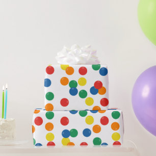Farbiges Kugelmuster Geschenkpapier