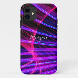 Farbiges kurvenreiches Licht, Name der DIY, weißes Case-Mate iPhone Hülle