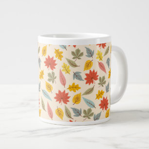 Farbiges Leaf Fall Pattern Jumbo-Tasse