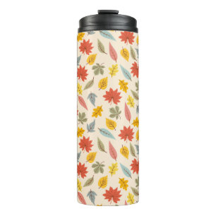 Farbiges Leaf Fall Pattern Thermosbecher