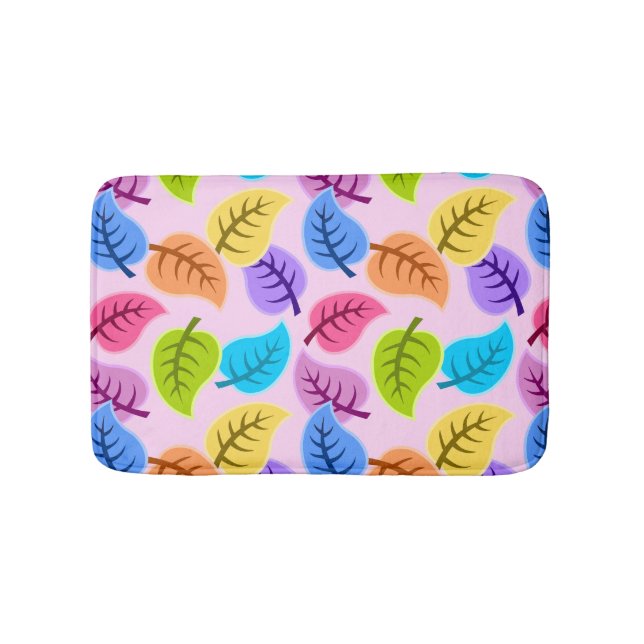 Farbiges Leaf-Muster Badematte (Vorderseite)