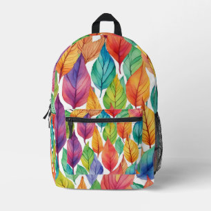 Farbiges Leaf-Muster Bedruckter Rucksack