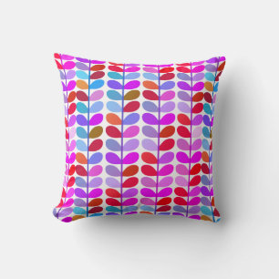 Farbiges Leaf Muster Boho Throw Kissen