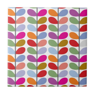 Farbiges Leaf-Muster Fliese