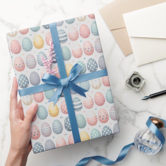 Farbiges, lebendiges Ostereierwackelpapier Geschenkpapier (Schenken)