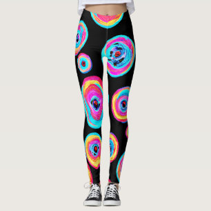 Farbiges, lebhaftes Muster Leggings