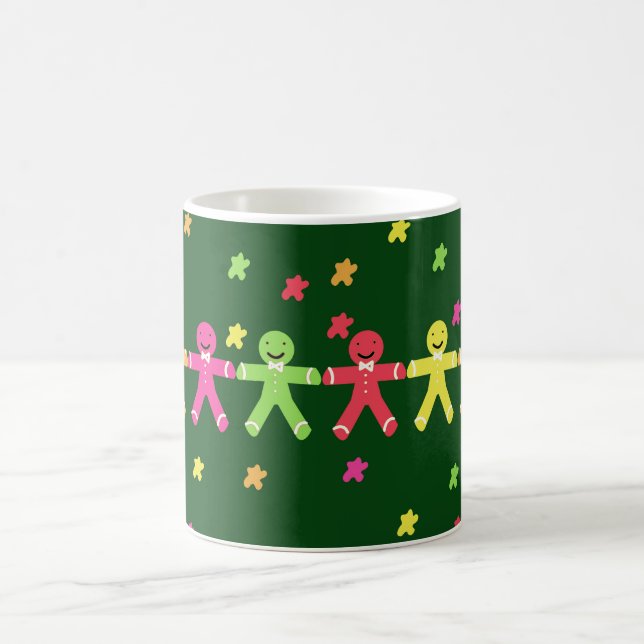 Farbiges Lebkuchenmuster Kaffeetasse (Mittel)
