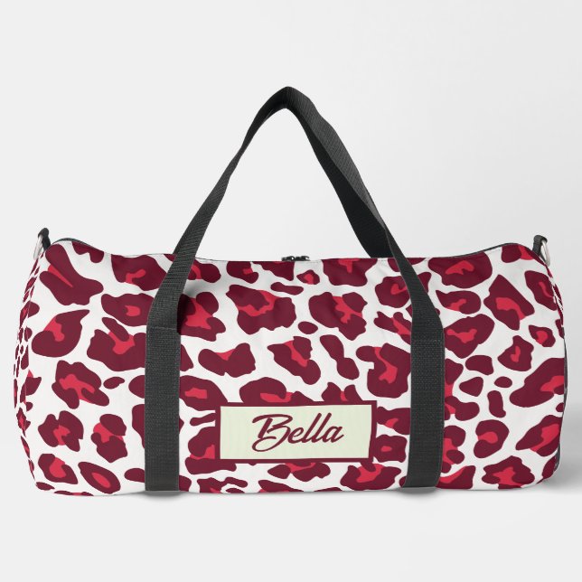 Farbiges Leopard-Muster Duffle Bag (Vorderseite)