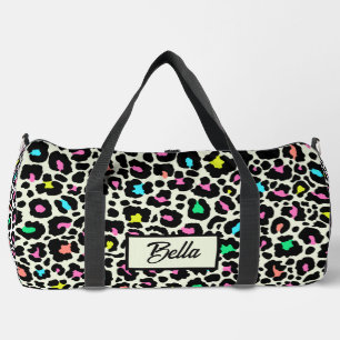 Farbiges Leopard-Muster Duffle Bag