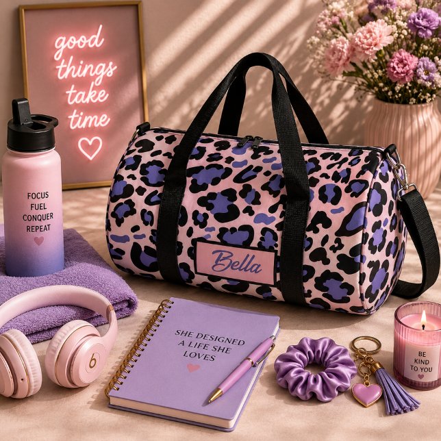 Farbiges Leopard-Muster Duffle Bag (Von Creator hochgeladen)
