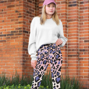 Farbiges Leopard-Muster Leggings