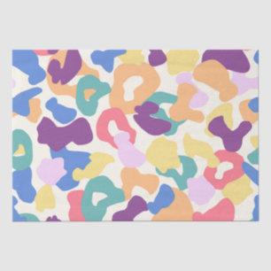 Farbiges Leopard-Muster Seidenpapier