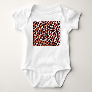 Farbiges Leopardenmuster: Nahtloses Design. Baby Strampler