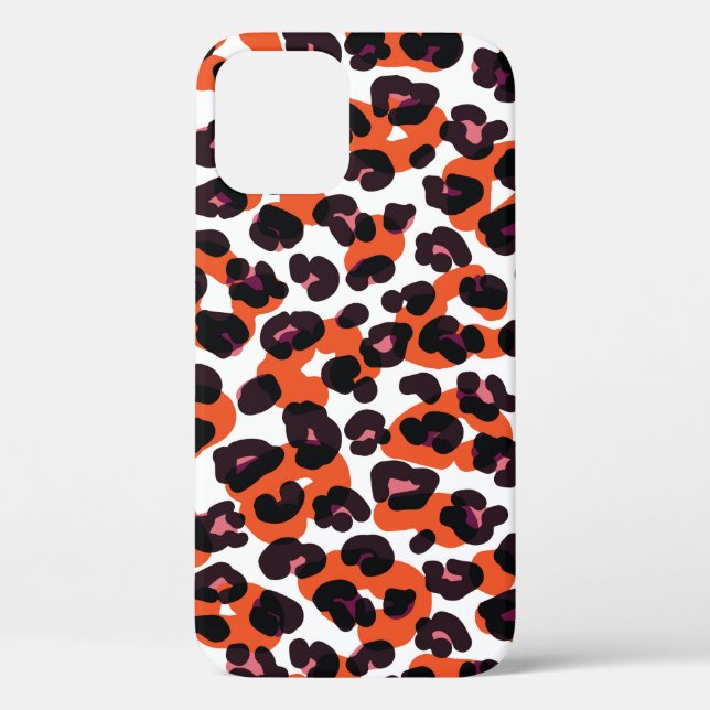 Farbiges Leopardenmuster: Nahtloses Design. Case-Mate iPhone Hülle (Rückseite)