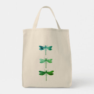 farbiges Libellendesign Tragetasche