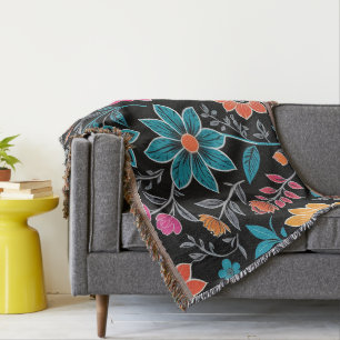 Farbiges Linoprint-Muster Decke