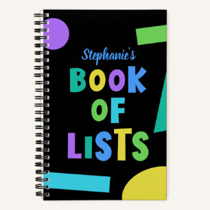 Farbiges Listbuch Notizbuch