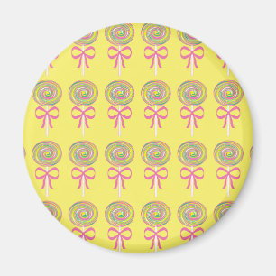 Farbiges Lollipopmuster Magnet