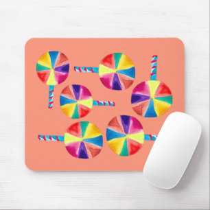 Farbiges Lollipopmuster Mousepad
