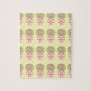 Farbiges Lollipopmuster Puzzle