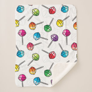 Farbiges Lollipopmuster Sherpadecke