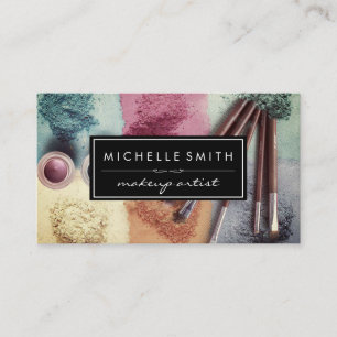 Farbiges Makeup Pulver   Makeup Artist Visitenkarte