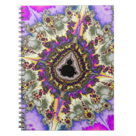 Farbiges Mandelbrot-Fraktal-Notebook Notizblock