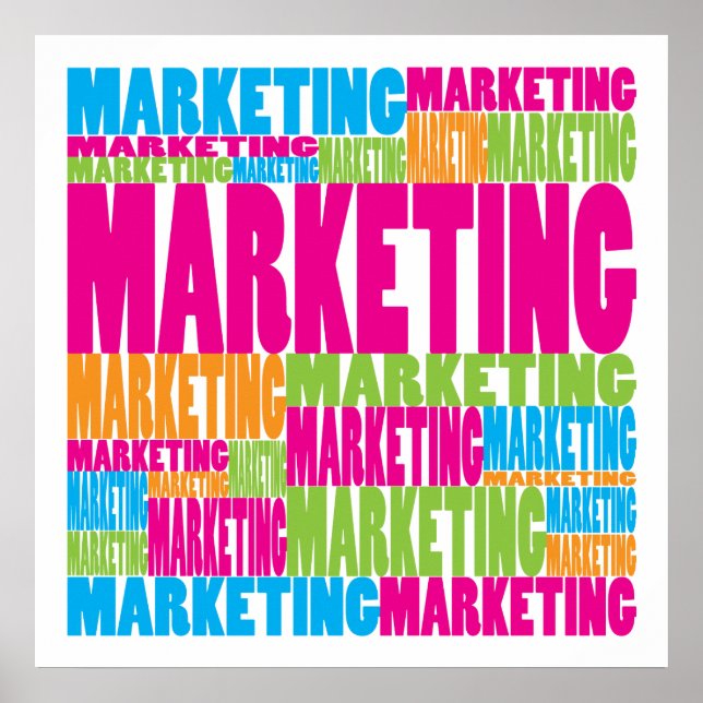 Farbiges Marketing Poster (Vorne)