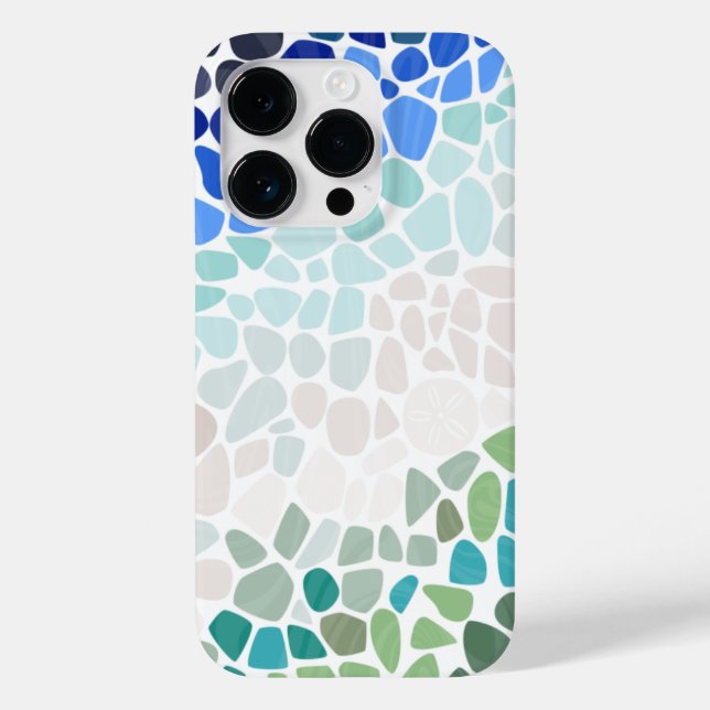 Farbiges Meerglas Case-Mate iPhone Hülle (Rückseite)