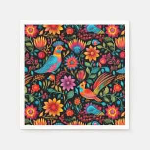 Farbiges mexikanisches Muster Serviette