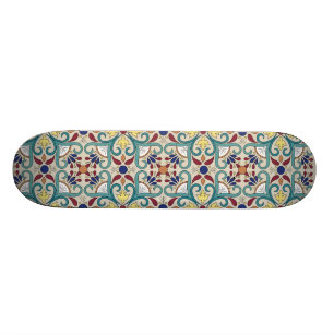 Farbiges mexikanisches Muster Skateboard