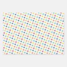 Farbiges Mix A-10-Muster für Warthog Jet Geschenkpapier Set